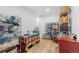Organized storage space with ample shelving and a dedicated sewing area, perfect for hobbies and storage at 7077 Copper Sky Cir, Castle Pines, CO 80108