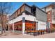 Restaurant exterior showing outdoor seating and awnings, great food in the neighborhood at 100 Park W Ave # 605, Denver, CO 80205