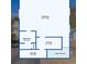 Detailed floorplan showcasing layout with measurements for the bedroom and bathroom at 20101 Spring Gulch Rd, Morrison, CO 80465