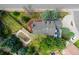 Aerial view showcasing the home's layout, landscaping, and surrounding neighborhood at 6302 S Ivy Ct, Centennial, CO 80111