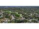 Expansive aerial view of a residential area featuring tree-lined streets and community park at 6302 S Ivy Ct, Centennial, CO 80111