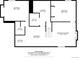 A detailed basement floor plan showing bedrooms, laundry, wet bar, bath, recreation room and utility room at 6302 S Ivy Ct, Centennial, CO 80111