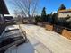 Spacious rooftop deck with metal railing and skylight, great for entertaining at 7345 E Hinsdale Pl, Centennial, CO 80112