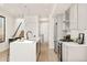 Contemporary kitchen featuring stainless steel appliances and ample counter space at 273 S Jackson St, Denver, CO 80209