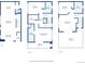 Detailed floor plan showcasing the layout of a three-story home with spacious kitchen, living areas, bedrooms, and balconies at 1238 N Tennyson St, Denver, CO 80204