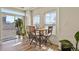 Bright dining area with natural light, wood floors, and contemporary furnishings at 4478 Riviera Ct, Aurora, CO 80019