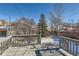 Wooden deck overlooking the backyard, perfect for relaxing at 2222 Fenton St, Edgewater, CO 80214