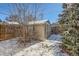 Small shed in backyard, perfect for extra storage at 2222 Fenton St, Edgewater, CO 80214