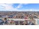 Aerial view showing townhome location and mountain views at 2946 Central Park Blvd, Denver, CO 80238