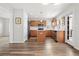 Modern kitchen with island and stainless steel appliances at 2946 Central Park Blvd, Denver, CO 80238