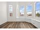 Spacious living room with bay window and wood floors at 2946 Central Park Blvd, Denver, CO 80238