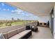 Spacious balcony featuring stylish outdoor seating and panoramic views of the cityscape and green spaces at 1250 N Humboldt St # 1504, Denver, CO 80218