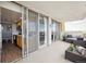 Spacious balcony includes outdoor seating, a dining area, and views of the city skyline at 1250 N Humboldt St # 1504, Denver, CO 80218