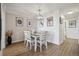 Cozy dining room featuring a modern light fixture and decor, perfect for intimate gatherings at 1250 N Humboldt St # 1504, Denver, CO 80218