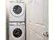 Laundry area with stackable washer and dryer unit at 2066 S Holly St # 3, Denver, CO 80222