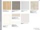 Selection of interior finishes featuring wood floors, various stones, and white cabinets at 17055 W 92Nd Loop, Arvada, CO 80007