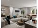Spacious living room with sectional sofa, offering a bright and airy open-concept design for relaxation at 17055 W 92Nd Loop, Arvada, CO 80007