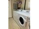 Clean laundry room with energy efficient washer and dryers at 529 N Washington St # 304, Denver, CO 80203