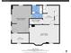 Lower level floor plan features a large Gathering room, primary bedroom, and additional room at 749 Poplar St, Denver, CO 80220