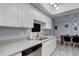 Contemporary kitchen with white cabinets and stainless steel dishwasher at 7201 E Quincy Ave # 103, Denver, CO 80237