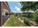Well-manicured backyard featuring a wooden fence, established landscaping, and seamless patio integration for relaxation at 1873 Trevor Cir, Longmont, CO 80501