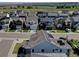 A scenic aerial view of a well-planned community, showcasing solar panels at 11246 Bellsong Ln, Littleton, CO 80125