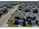An aerial view of a well-planned community with modern homes and landscaped yards at 11246 Bellsong Ln, Littleton, CO 80125