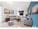 Spacious living room with modern decor, tile floors, and plenty of natural light at 325 Mulberry Cir, Broomfield, CO 80020