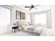 Bright bedroom with a large bed, neutral decor, and natural light from large windows at 81 N Meade St, Denver, CO 80219