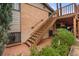 Wooden stairs leading up to a deck at 3142 Uvalda St, Aurora, CO 80011