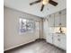 Eat-in kitchen with grey cabinets and a modern sink at 3259 N Adams St, Denver, CO 80205
