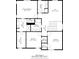 Detailed floor plan showcasing the layout of bedrooms, bathrooms and walk-in closets at 9608 Albion Ln, Thornton, CO 80229