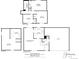 First floor and basement floor plan showing the dimensions of bedrooms, bathrooms, kitchen, and living/dining room at 1812 24Th Ave, Longmont, CO 80501