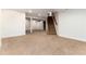 Spacious finished basement with carpet and stairs at 375 Aspenwood Ct, Lafayette, CO 80026