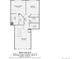 Detailed floorplan showing layout of primary bedroom, secondary bedroom, baths and living room with dimensions at 1121 W 112Th Ave # C, Denver, CO 80234