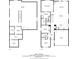 Floor plan showing layout of two-story home including the kitchen, dining, and bedrooms at 25811 E Archer Ave, Aurora, CO 80018