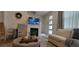 Comfortable living room with a fireplace, modern decor, and a cozy seating area, ideal for relaxation at 9279 Merino Ct # B, Littleton, CO 80125