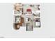 Third floor layout showcasing bedrooms, bathrooms, and a centrally located staircase at 9832 N Crystal Lake Dr, Littleton, CO 80125