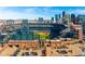 Breathtaking aerial view of the Rockies stadium with Denver skyline in the background at 2140 S Ash St # 105, Denver, CO 80222