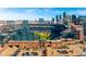 Breathtaking aerial view of the Rockies stadium with Denver skyline in the background at 2140 S Ash St # 105, Denver, CO 80222