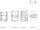 Detailed floor plan showcasing the layout of each level, including room dimensions and features at 2140 S Ash St # 105, Denver, CO 80222