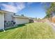 Manicured backyard featuring a well-maintained lawn and a private outdoor setting at 3561 W 131St Ave, Broomfield, CO 80020