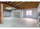 Spacious unfinished basement ready for customization with exposed ceiling at 14033 E Whitaker Dr, Aurora, CO 80015