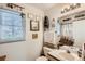 Nautical themed bathroom with custom decor at 187 W Prestwick Ct, Castle Rock, CO 80104
