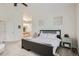 Spacious bedroom with ensuite bath, neutral walls, and modern furnishings at 187 W Prestwick Ct, Castle Rock, CO 80104