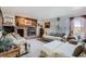 Cozy living room with stone fireplace at 187 W Prestwick Ct, Castle Rock, CO 80104