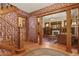 Inviting foyer and living room with rich wood trim and original details at 2716 N Vine St, Denver, CO 80205