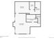 Basement floor plan showing bedroom, bathroom, Gathering room and utility closet at 4032 S Atchison Way, Aurora, CO 80014