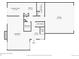 Home's floor plan showing layout of rooms and dimensions on the first floor at 4032 S Atchison Way, Aurora, CO 80014