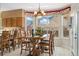 Cozy dining area with natural light, a stylish chandelier, and comfortable seating for Gathering meals at 3305 W 126Th Ave, Broomfield, CO 80020